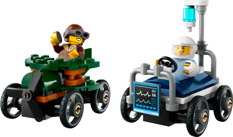 Airplane vs. Hospital Bed Race Car Pack