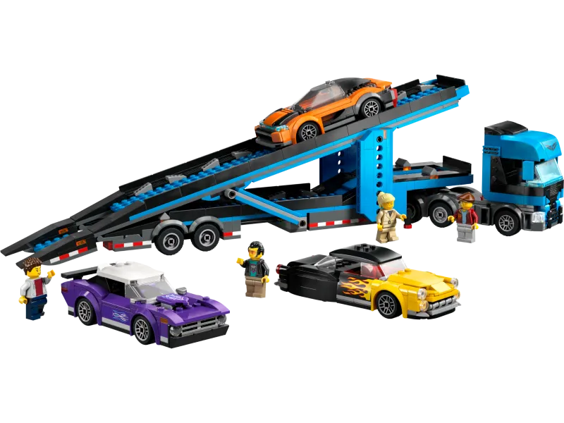 Car Transporter Truck with Sports Cars