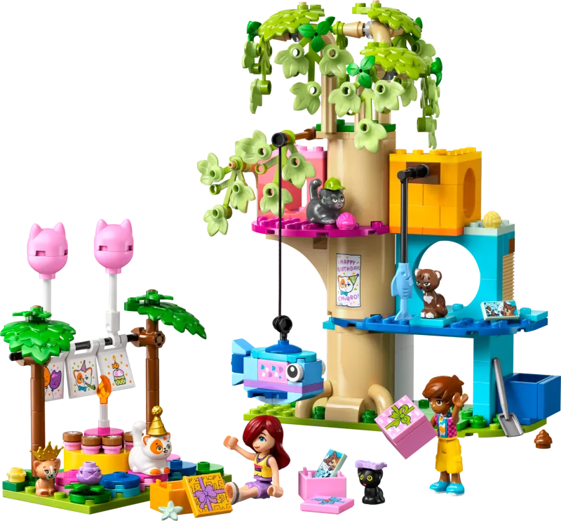 Cat Birthday Party & Tree House