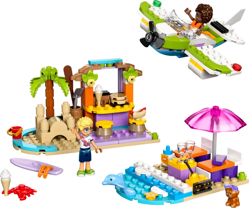 Creative Beach and Travel Suitcase