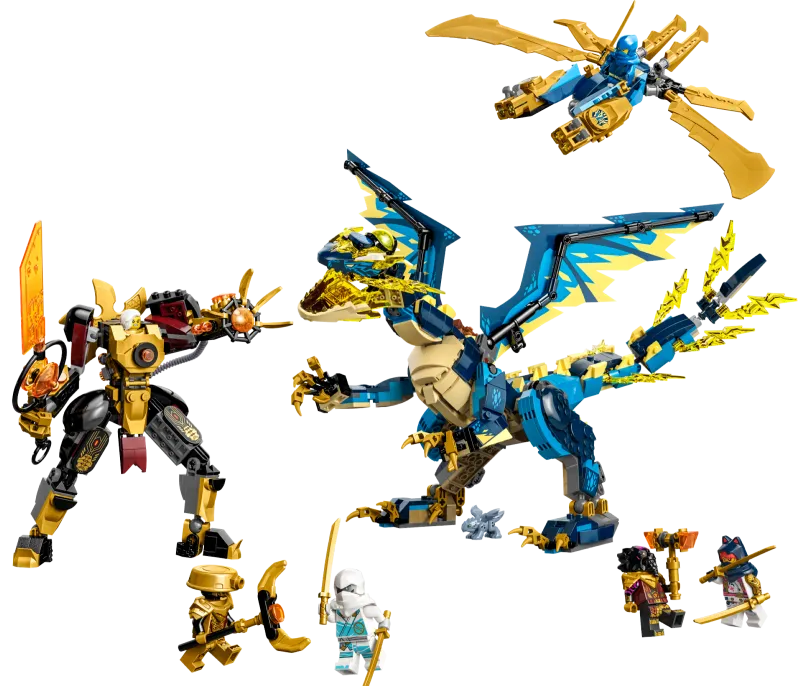 Elemental Dragon vs. The Empress Mech