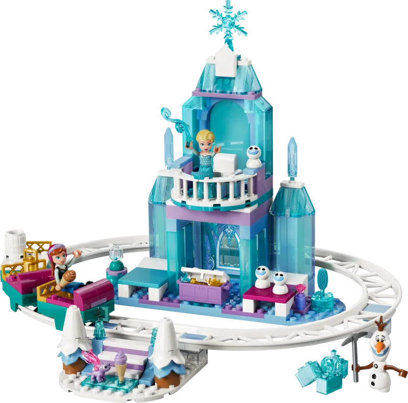 Elsa's Ice Castle & Snow Ride Adventure