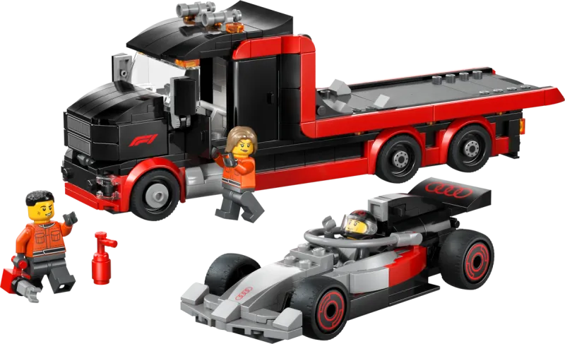 F1 Display Truck with Audi F1 Race Car