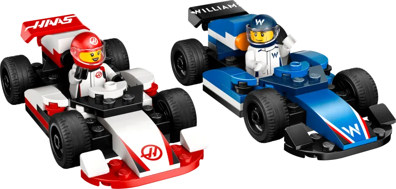 F1 Williams Racing & Haas F1 Race Cars
