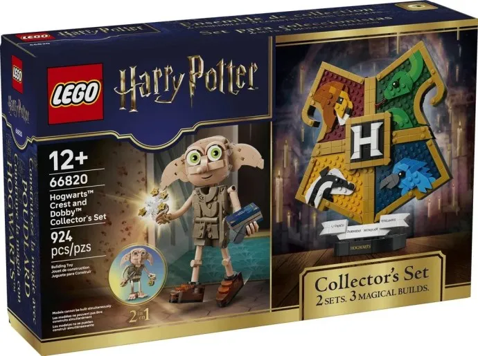 Hogwarts Crest and Dobby Collector's Set