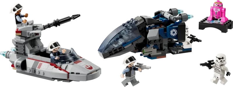 Imperial Dropship vs. Rebel Scout Speeder
