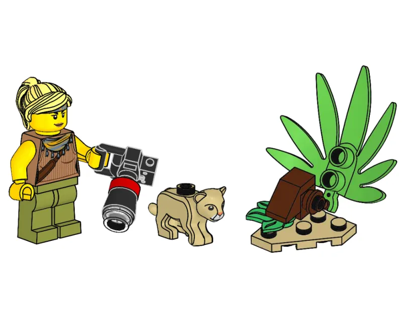 Jessica Sharpe and Lion Cub