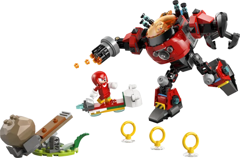 Knuckles vs. Dr. Eggman Egg Crusher Mech