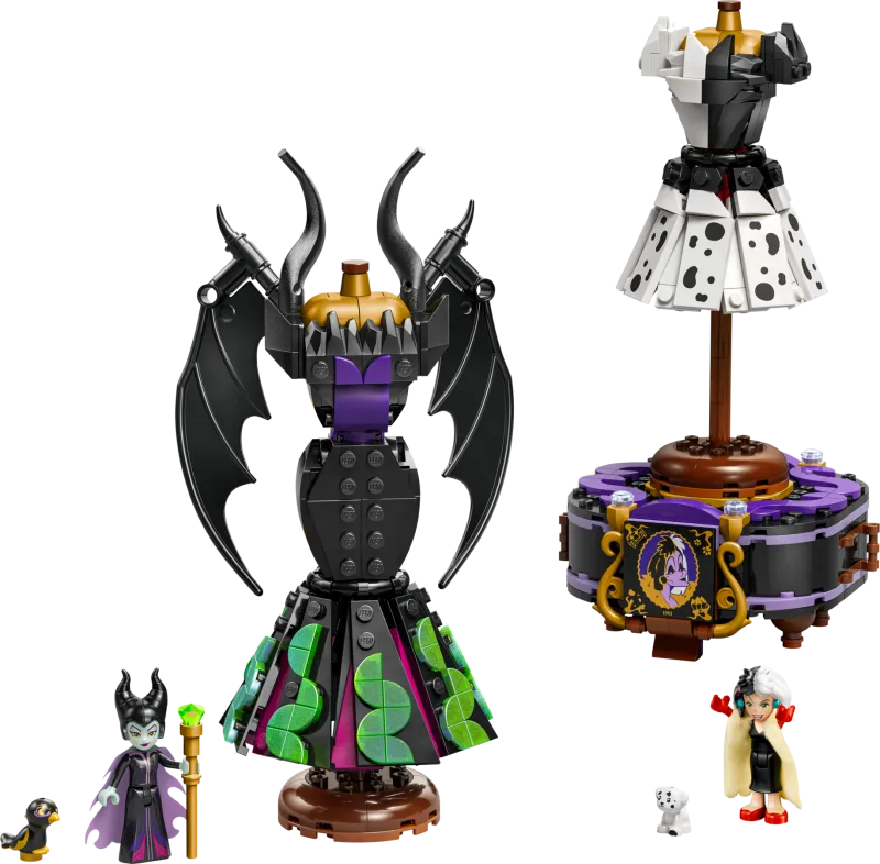 Maleficent's and Cruella de Vil's Dresses