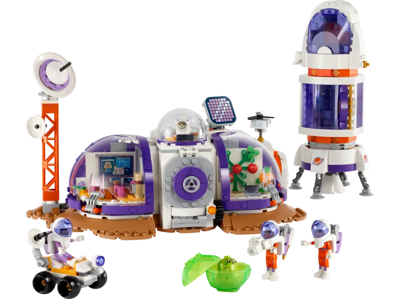 Mars Space Base and Rocket