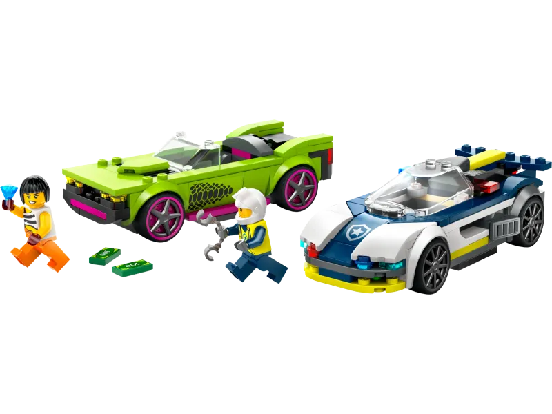 Police Car and Muscle Car Chase