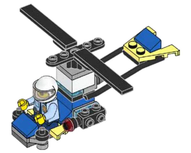 Policeman and Helicopter