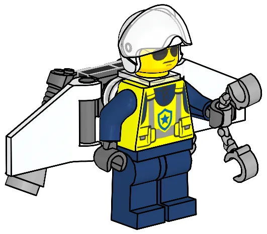 Policeman with Jetpack
