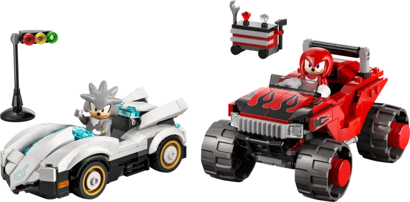 Silver's Car vs. Knuckles' Monster Truck