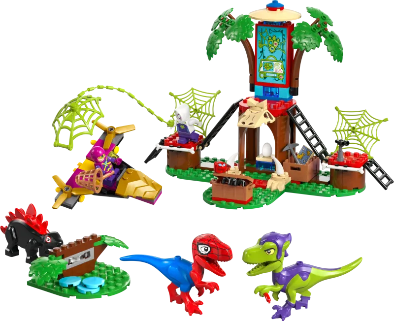 Spidey and Gobby's Raptor Battle at Tree House HQ