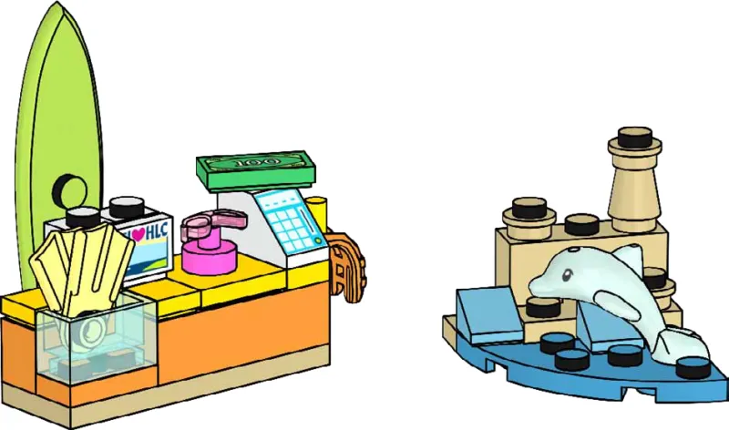 Surfing with Dolphin