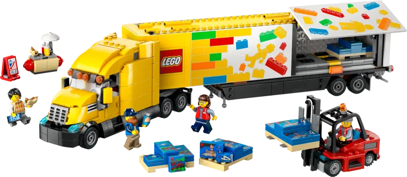 Yellow Delivery Truck