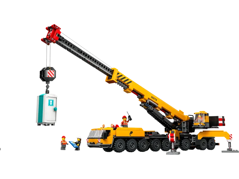 Yellow Mobile Construction Crane